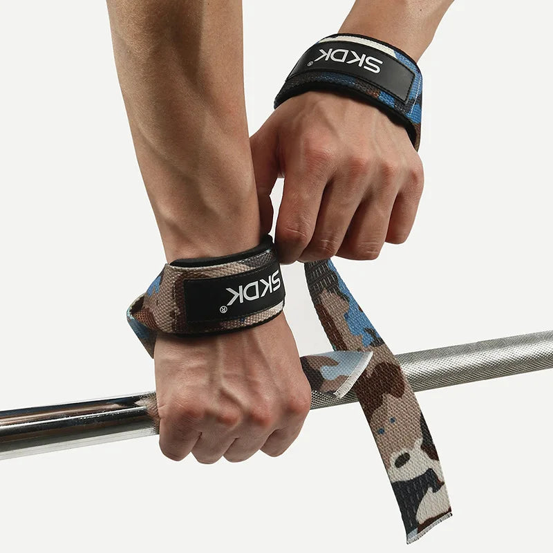 GOUNOD Weightlifting Wrist Straps Strength Training Adjustable Non-slip Gym Fitness Lifting Strap Wrist Support Grip Band