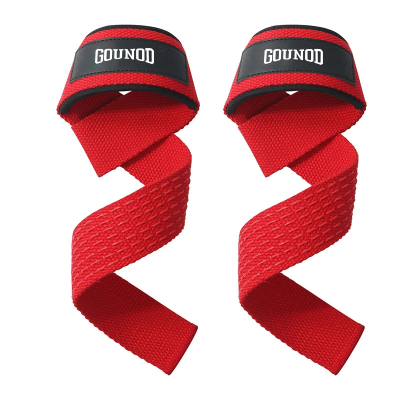 GOUNOD Weightlifting Wrist Straps Strength Training Adjustable Non-slip Gym Fitness Lifting Strap Wrist Support Grip Band