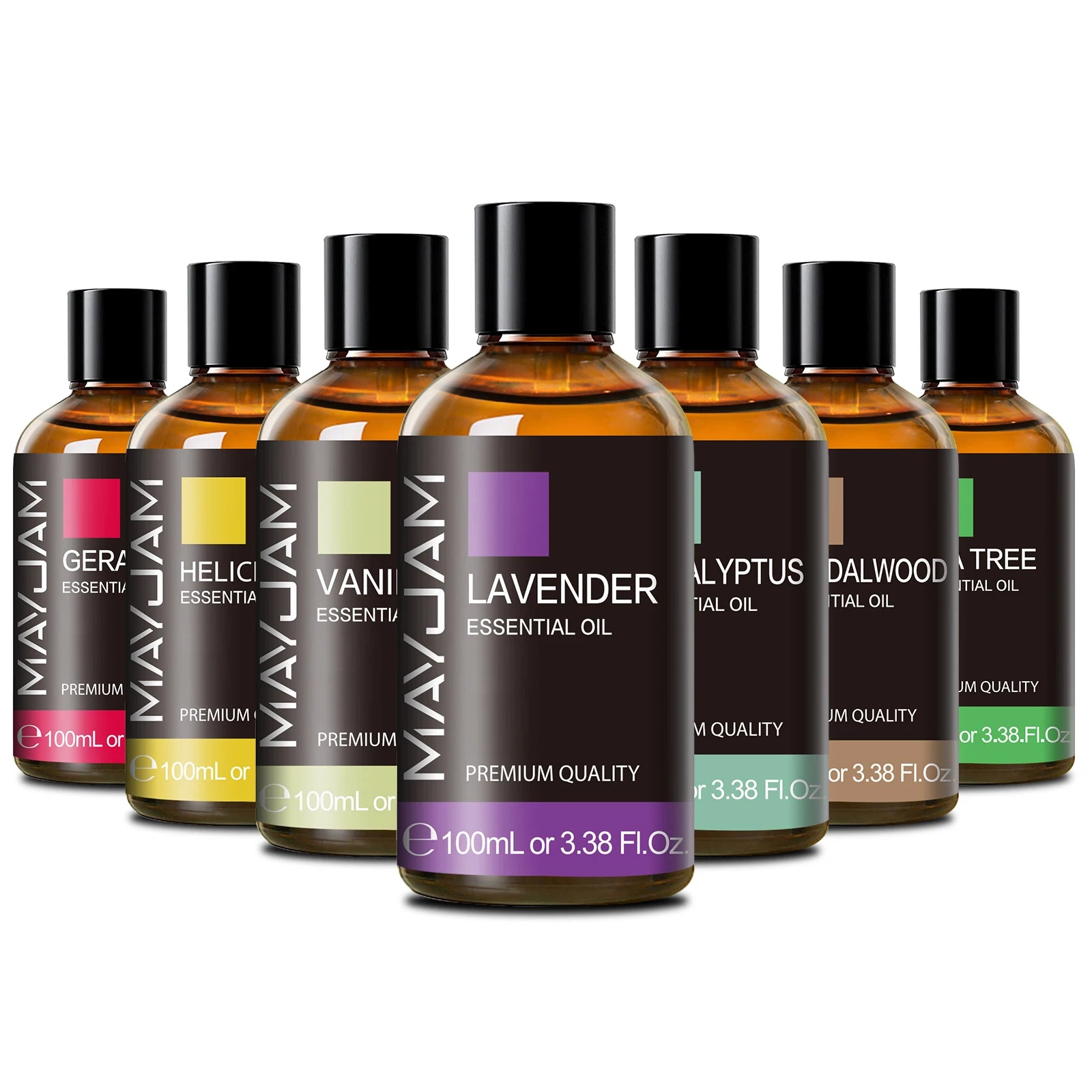 Mayjam MAYJAM 100ml Pure Essential Oil with Glass Dropper, Aromatherapy Essen ...